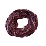 Olsenboye Women’s Scarves Crochet Infinity Scarf Burgundy One Size Photo 0