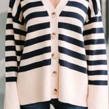 Entro Natural Striped Cardigan Photo 0