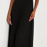 Lulus Ideal Occasion Black Flutter Sleeve Backless Evening Gown Size Medium NWOT Photo 0