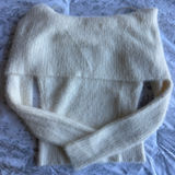Marshalls Marshall’s Cream Off-The-Shoulder Sweater Photo 0