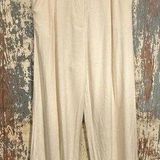 LIONESS  La Quinta Off-white linen blend Pants, womens size XXS Photo 0