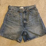 ZARA Acid Wash High Rise Mom Shorts Photo 0