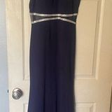 My Michelle Navy blue fitted dress Photo 0