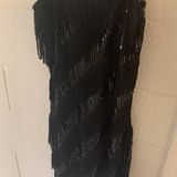 Flapper Dress, Black Sequin Fringe Photo 0