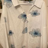 Miss Look Silk Button Up Top Photo 0