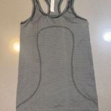Lululemon Black and White Stripes  swiftly tech tank size 2 Photo 0