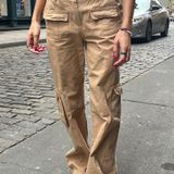 Brandy Melville Brown Kim Cargo Pants Photo 0
