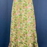 Handmade Vintage 70s Ruffled High Waisted Prairie Skirt Photo 0