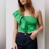 ZARA • Asymmetrical top • Small • NWOT Photo 0