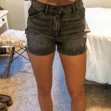 American Eagle AE Black Jean Shorts Photo 0