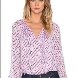 Diane Von Furstenberg  Simonia 70's Top in Daisy Shadows New Pink Photo 0