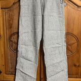Allen Allen Grey linen wide leg pants #linenpants Photo 0
