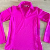 Lady Hagen  long sleeve collared golf shirt pink XS Photo 0