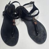 Coach Piccadilly Jelly A6307 Black Buckle T-Strap Thong Sandals S-258 Sz 8 Photo 0