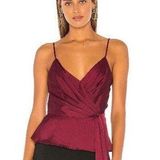 ASTR Red Satin Tank Top  Photo 0