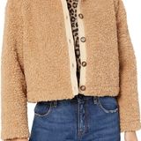 ASTR NWT  The Label Cropped Teddy Coat Photo 0