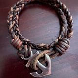 James Avery Leather Anchor Bracelet Photo 0