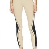 We Wore What Ultra High Rise Legging in Pale Khaki & Black Photo 0