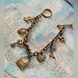 Juicy Couture Y2k  gold charm toggle 6" bracelet Photo 0