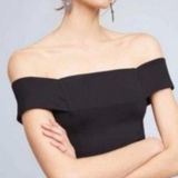 Deletta  Off the shoulder black top size small from Anthropologie Photo 0