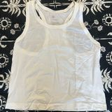 All In Motion  White Cropped Activewear Tank Top Photo 0