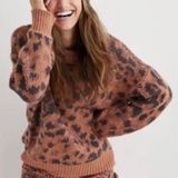 Aerie Leopard Oversized Sweater Photo 0