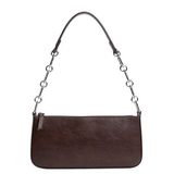 Mango Bag with short chain handle Colour Chocolate One size Photo 0