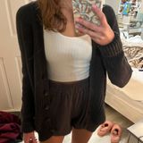 Victoria's Secret Victoria’s Secret Gray Oversized Knit Cardigan Photo 0