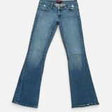 BCBGMAXAZRIA Vintage Y2K Low Rise Boot Cut Flare Jeans in Size 8 Photo 0