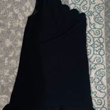 Victoria Beckham Black Dress Scalloped Top Photo 0