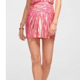 Ramy Brook Women's Pink Reina Ruched Silk Metallic Mini Dress Size 4 NWT Disco Photo 0