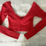 Out From Under Urban Outfitters  Long Sleeve Crop Top Photo 0