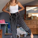 Cute Stripe Pants Size M Photo 0