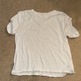 We The Free oversized distressed white tee XS Photo 0