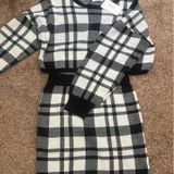 Kindred Plaid Knitted Skirt Set Photo 0