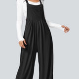 Halara  Adjustable Strap Plicated Waffle Overalls Jumpsuit Photo 0