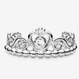 Pandora Size 6 Silver Princess Ring Photo 0