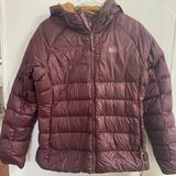 REI COOP puffer blue purple women’s Latge nylon & down Size L Photo 0