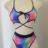Tie Dye Strappy Rave Festival Set (Small/medium) Photo 0