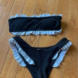 SheIn White Ruffle Bikini Photo 0