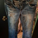Ariya Jeans Ariya Distressed Boot Cut Jeans Photo 0