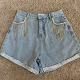 Cloud Ten denim diamond shorts Photo 0