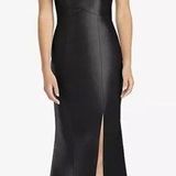 Alfred Sung NWT  Maxi Length Spaghetti Strap Mermaid Dress Black Size 10 D758 NEW Photo 0