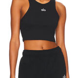 Alo Yoga Black Alo Cropped Tank Small Photo 0