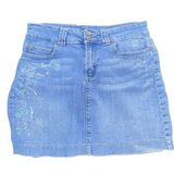 L.A. Blues Y2K BEADED DENIM SKIRT Photo 0