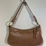 Kenneth Cole NY TAN GENUINE LEATHER SHOULDER BAG HOBO HANDBAG PURSE Photo 0
