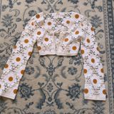 Crochet Boho Top Tan Size M Photo 0