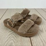 Koolaburra by Ugg Furr-ah Buckle Double Strap Slipper Sandals US6 Amphora $60 Photo 0