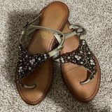 Buckle Stylish sandals. Flat. Bought at . Photo 0