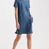 Superdry Desert T-shirt Chambray Indigo Dress Photo 0